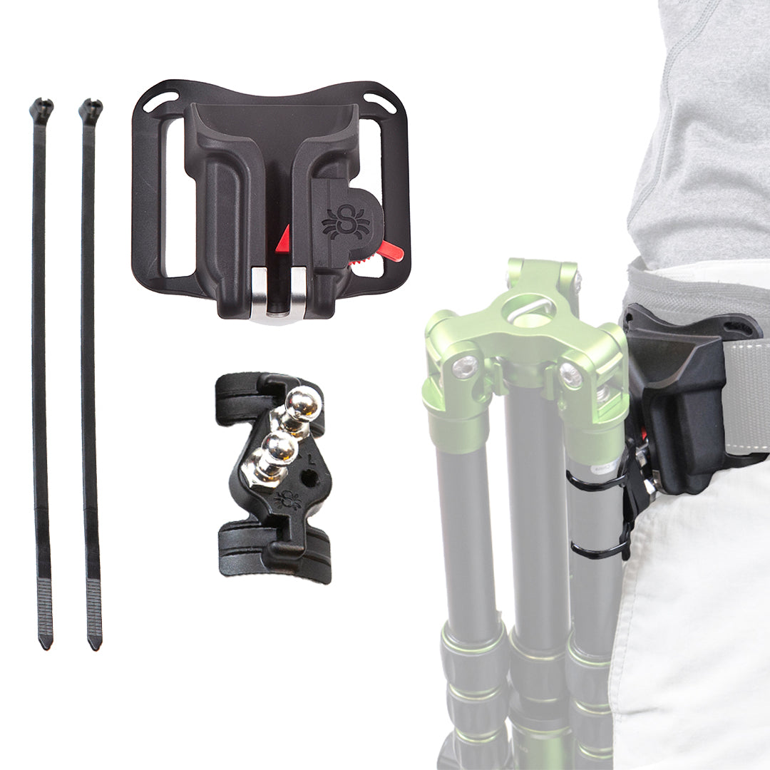 861: BlackWidow Dreibein-Trageset – Holster + Dreibeinbein-Adapter v2