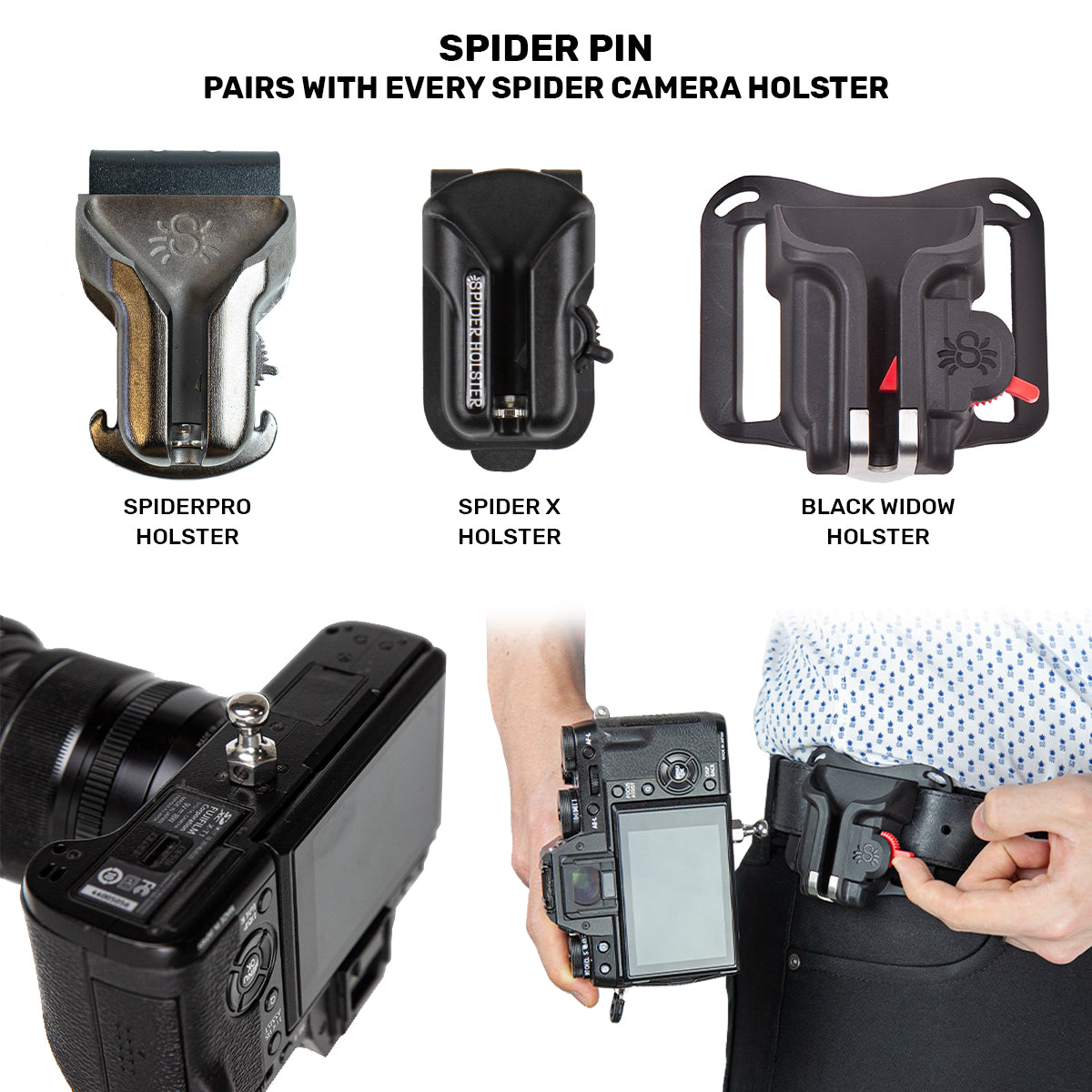 840: SpiderPro Screw-In Pin v2 (1/4"-20 Mount)