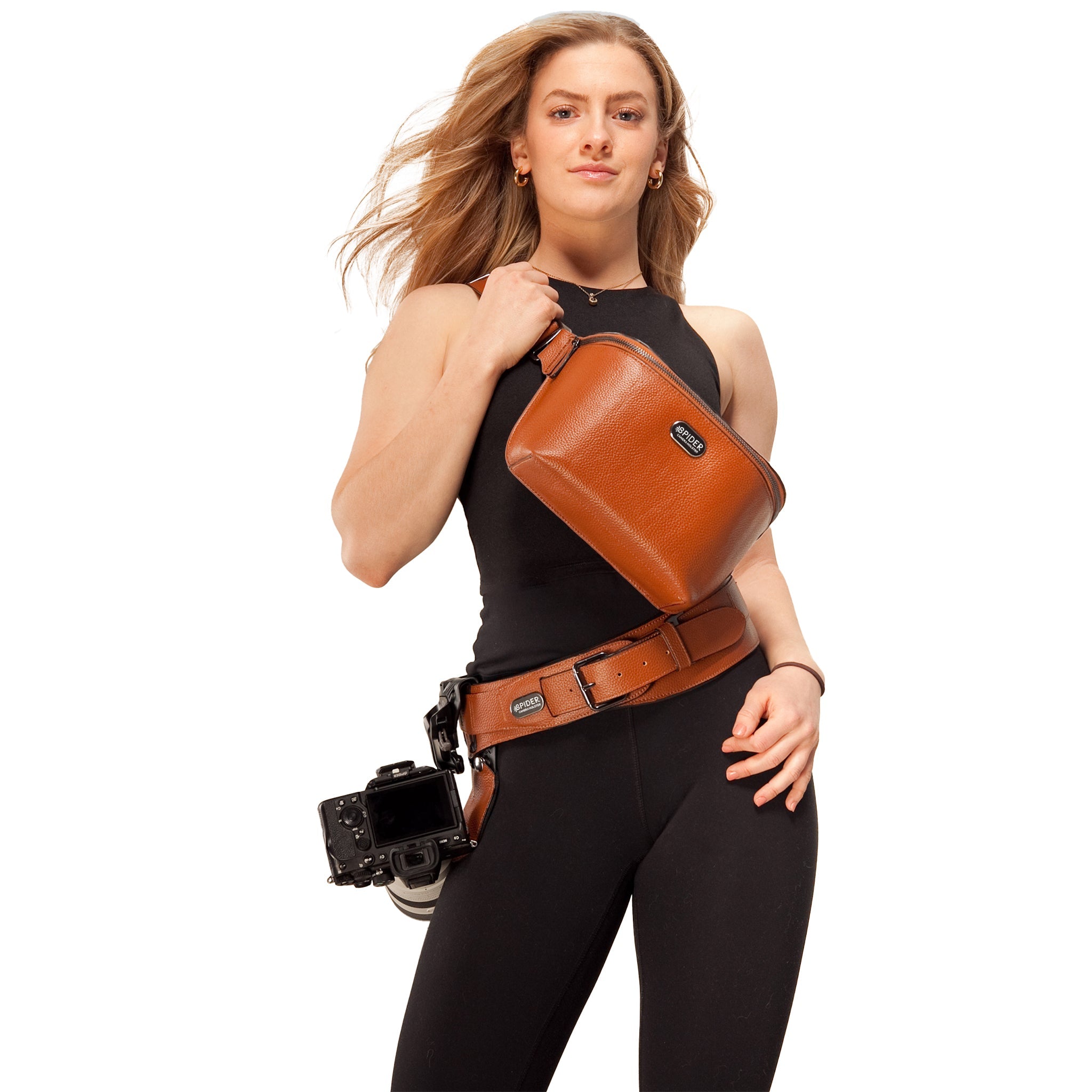 1540: SpiderPro Slingtasche aus Leder